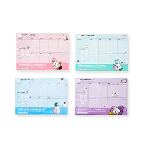K-Wonderland Moomin Weekly Planner Diary Journal Pad Kawaii Gifts
