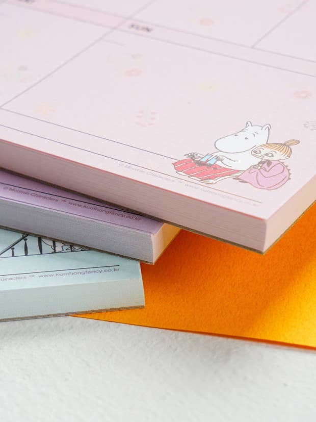 K-Wonderland Moomin Weekly Planner Diary Journal Pad Kawaii Gifts