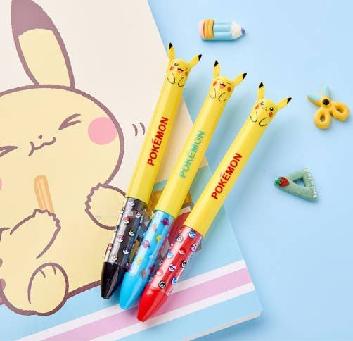 K-Wonderland Pokémon Pikachu Two-Color Ballpoint Pen Kawaii Gifts