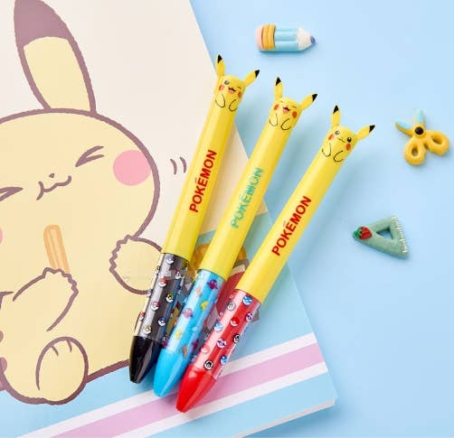 K-Wonderland Pokémon Pikachu Two-Color Ballpoint Pen Kawaii Gifts