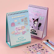 K-Wonderland Sanrio Charaters 2025 Desk Calendar Planner with Sticker Kawaii Gifts