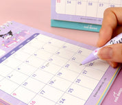 K-Wonderland Sanrio Charaters 2025 Desk Calendar Planner with Sticker Kawaii Gifts