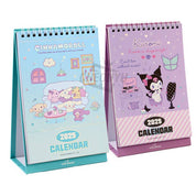 K-Wonderland Sanrio Charaters 2025 Desk Calendar Planner with Sticker Kawaii Gifts