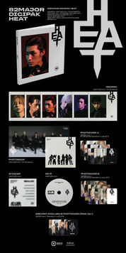 Kai Media [82EVENT] 82MAJOR - Heat (Digipack Ver.) [TWO PER CUSTOMER] Kawaii Gifts