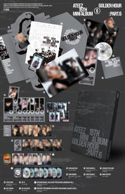 Kai Media [82event Exclusive] ATEEZ - GOLDEN HOUR: Part.6 (Photobook) [ONE PER VER PER PERSON] Kawaii Gifts