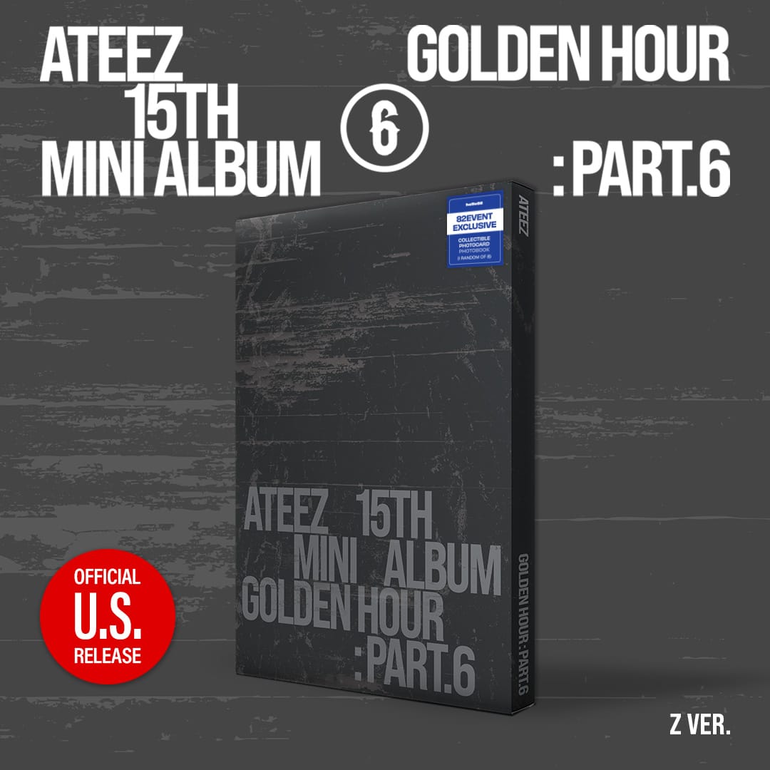 Kai Media [82event Exclusive] ATEEZ - GOLDEN HOUR: Part.6 (Photobook) [ONE PER VER PER PERSON] Z Kawaii Gifts