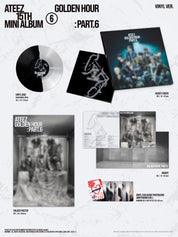 Kai Media [82event Exclusive] ATEEZ - GOLDEN HOUR: Part.6 (Vinyl Ver.) [ONE PER PERSON] Kawaii Gifts