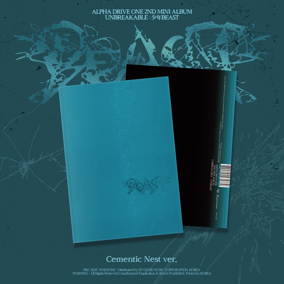 Kai Media ALPHA DRIVE ONE - 2nd Mini Album 'Unbreakable: 少年Beast' [ONE PER VER PER PERSON] Cementic Nest Kawaii Gifts