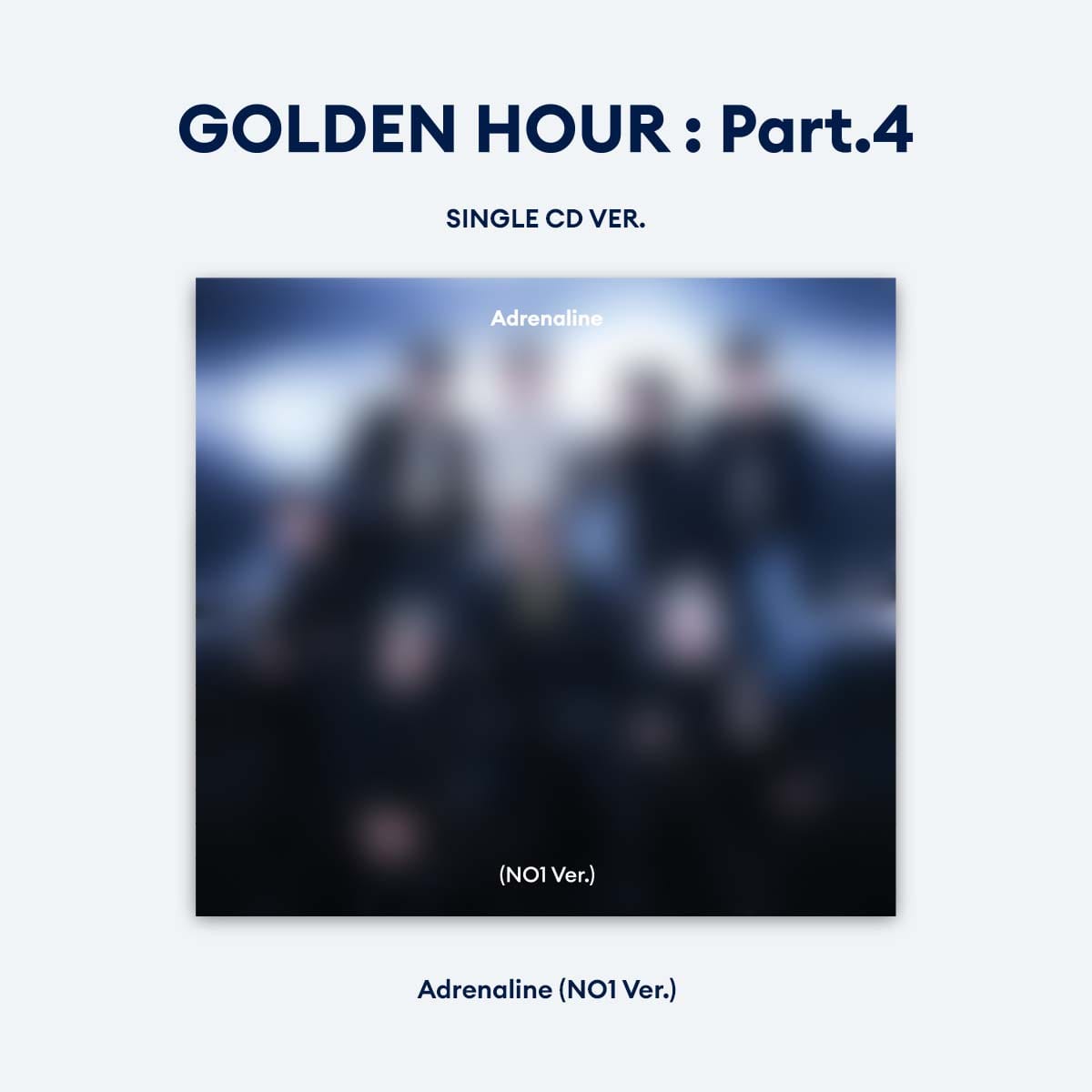 Kai Media ATEEZ - GOLDEN HOUR: Part.4 - Adrenaline Single CD - U.S. Exclusive NO1 Ver. Kawaii Gifts