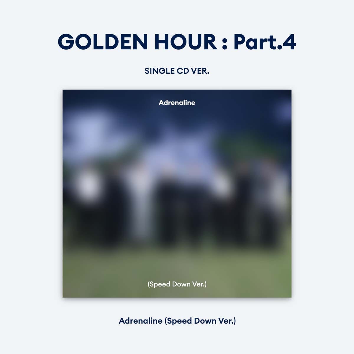 Kai Media ATEEZ - GOLDEN HOUR: Part.4 - Adrenaline Single CD - U.S. Exclusive Speed Down Ver. Kawaii Gifts