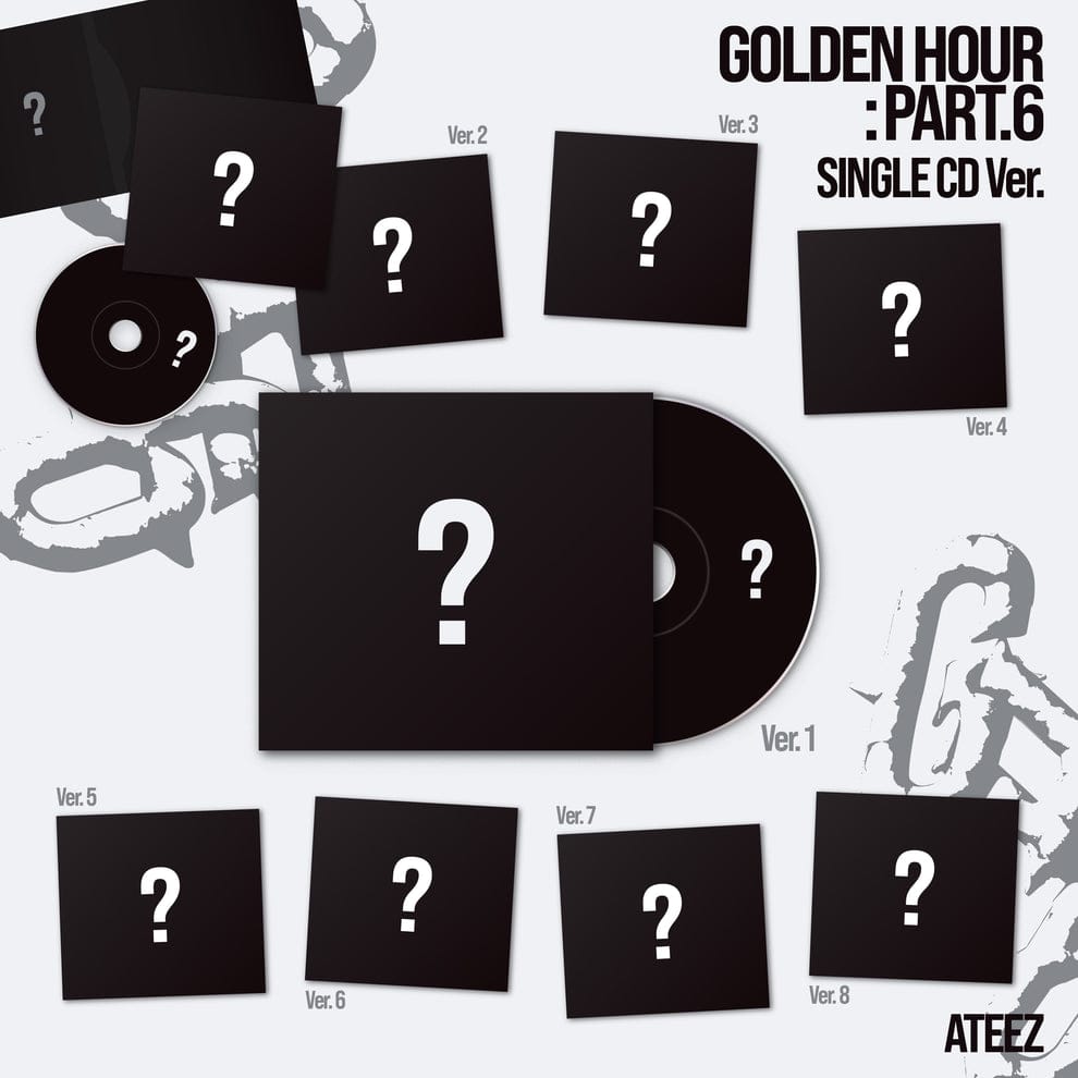 Kai Media ATEEZ - GOLDEN HOUR: Part.6 (Single CD) [ONE PER VER PER CUSTOMER] Kawaii Gifts