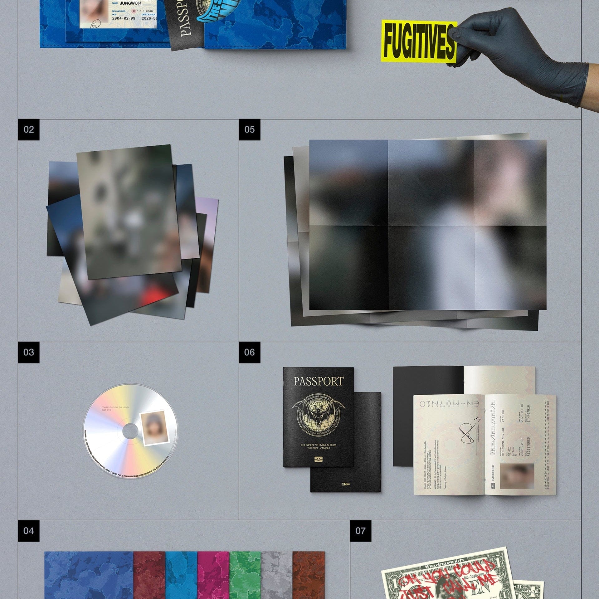 Kai Media ENHYPEN - The Sin : Vanish (Fugitives Ver.) Kawaii Gifts