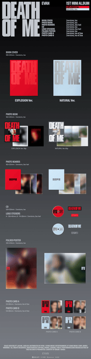 Kai Media [hello82 Exclusive] EVAN - Death of Me [ONE PER VER PER CUSTOMER] Kawaii Gifts
