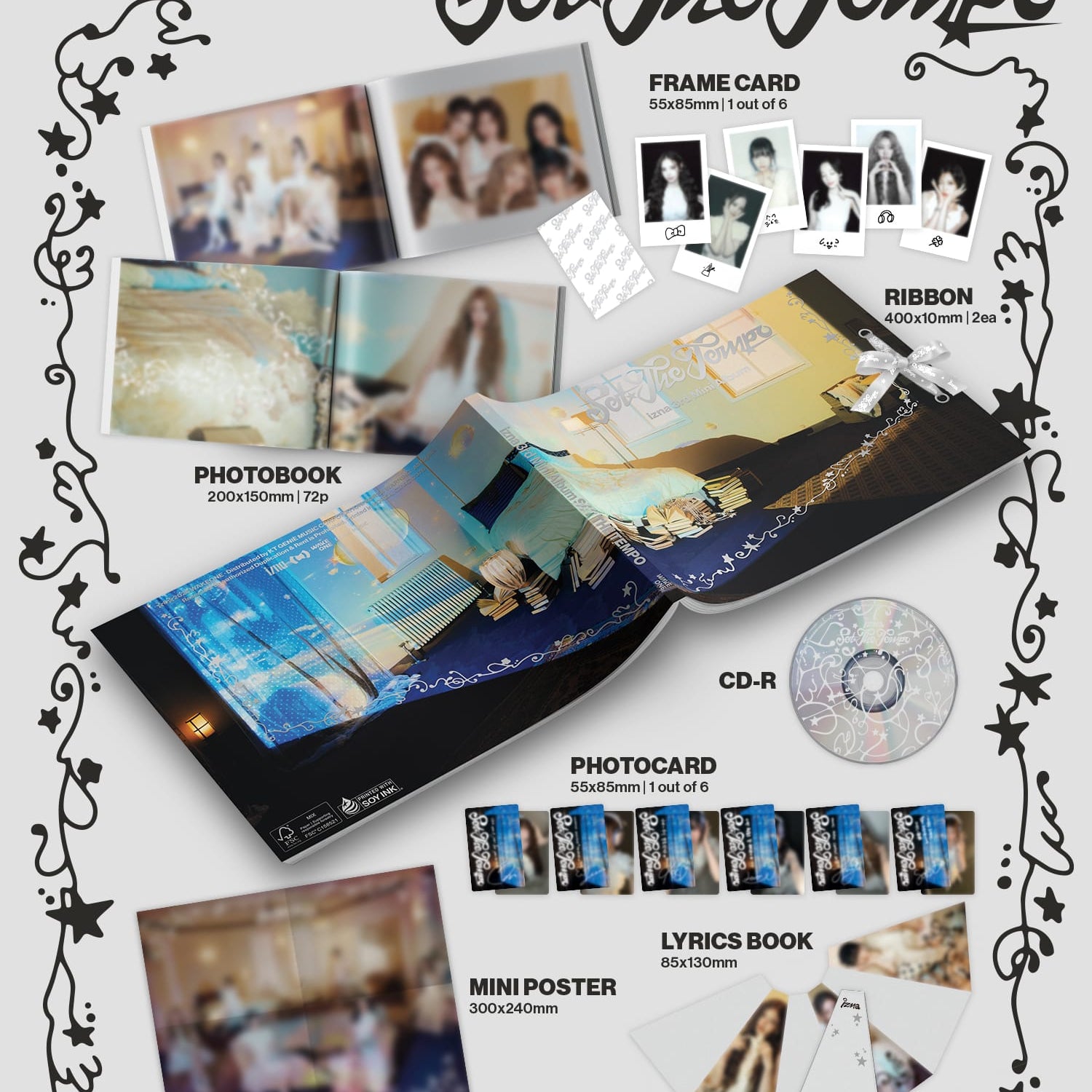 Kai Media [hello82 Exclusive] IZNA - 3rd Mini Album [Set The Tempo] Photobook Ver. A Kawaii Gifts 823375205784