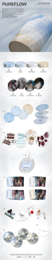Kai Media [hello82 Exclusive] LE SSERAFIM - 2nd Studio Album 'Pureflow' pt.1 Kawaii Gifts