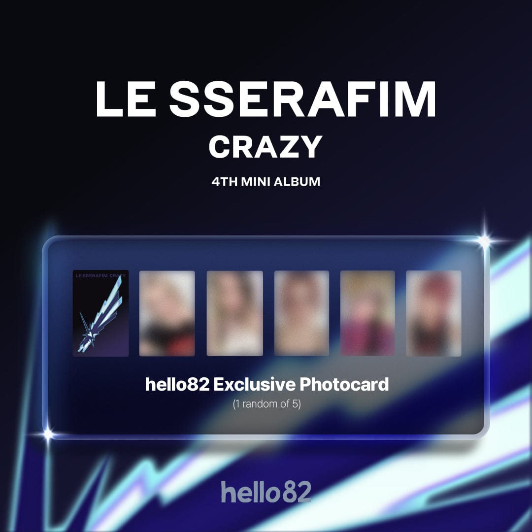 Kai Media [hello82 Exclusive] LE SSERAFIM - 4th Mini Album ‘CRAZY’ Kawaii Gifts