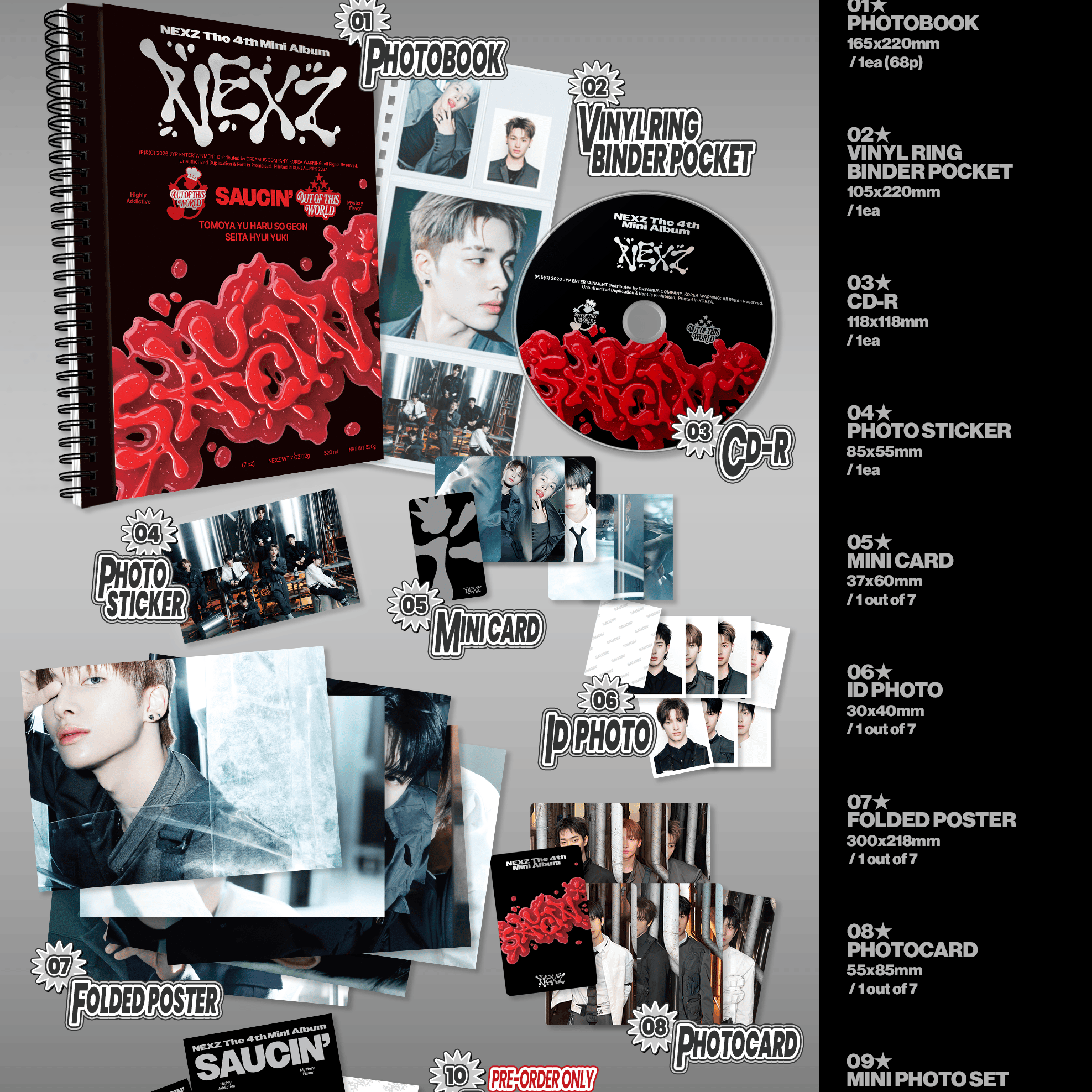 Kai Media [hello82 Exclusive] NEXZ - Saucin' [ONE PER VER PER CUSTOMER] Kawaii Gifts