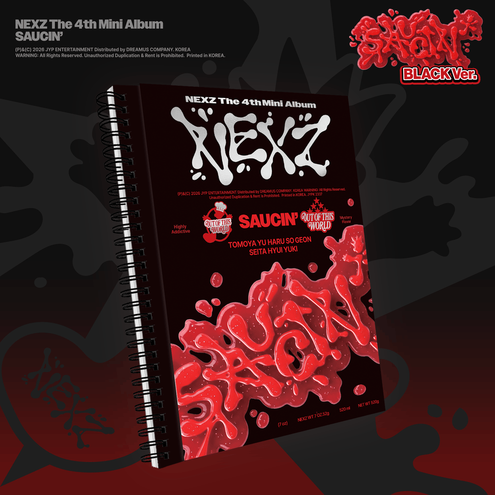 Kai Media [hello82 Exclusive] NEXZ - Saucin' [ONE PER VER PER CUSTOMER] Black Kawaii Gifts