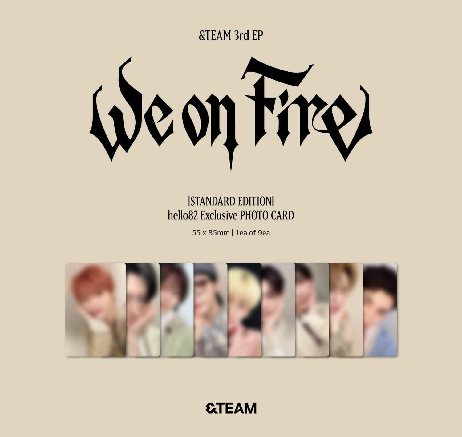 Kai Media [hello82 Exclusive] &TEAM - 3rd EP ‘We On Fire’ (Standard ver.) Kawaii Gifts