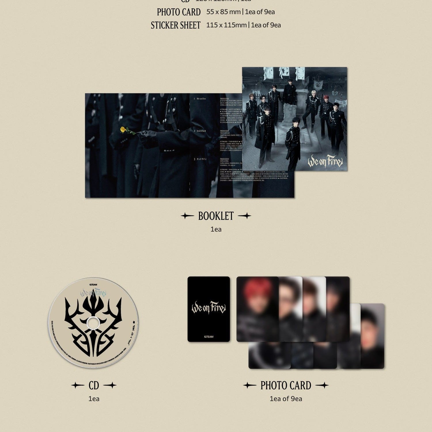 Kai Media [hello82 Exclusive] &TEAM - 3rd EP ‘We On Fire’ (Standard ver.) Kawaii Gifts