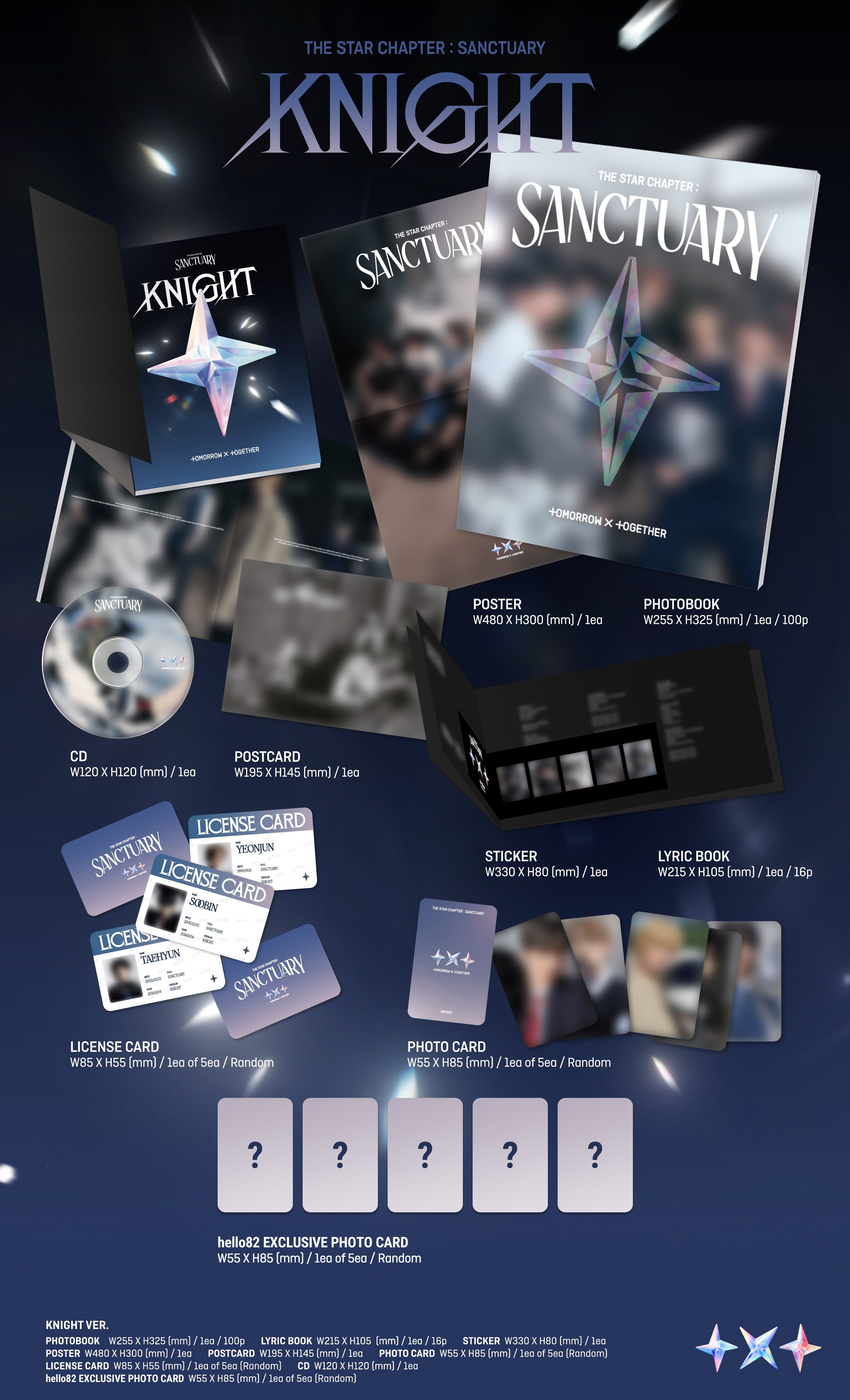 Kai Media [hello82 Exclusive] TXT - The Dream Chapter: Sanctuary Knight Kawaii Gifts 198704171369