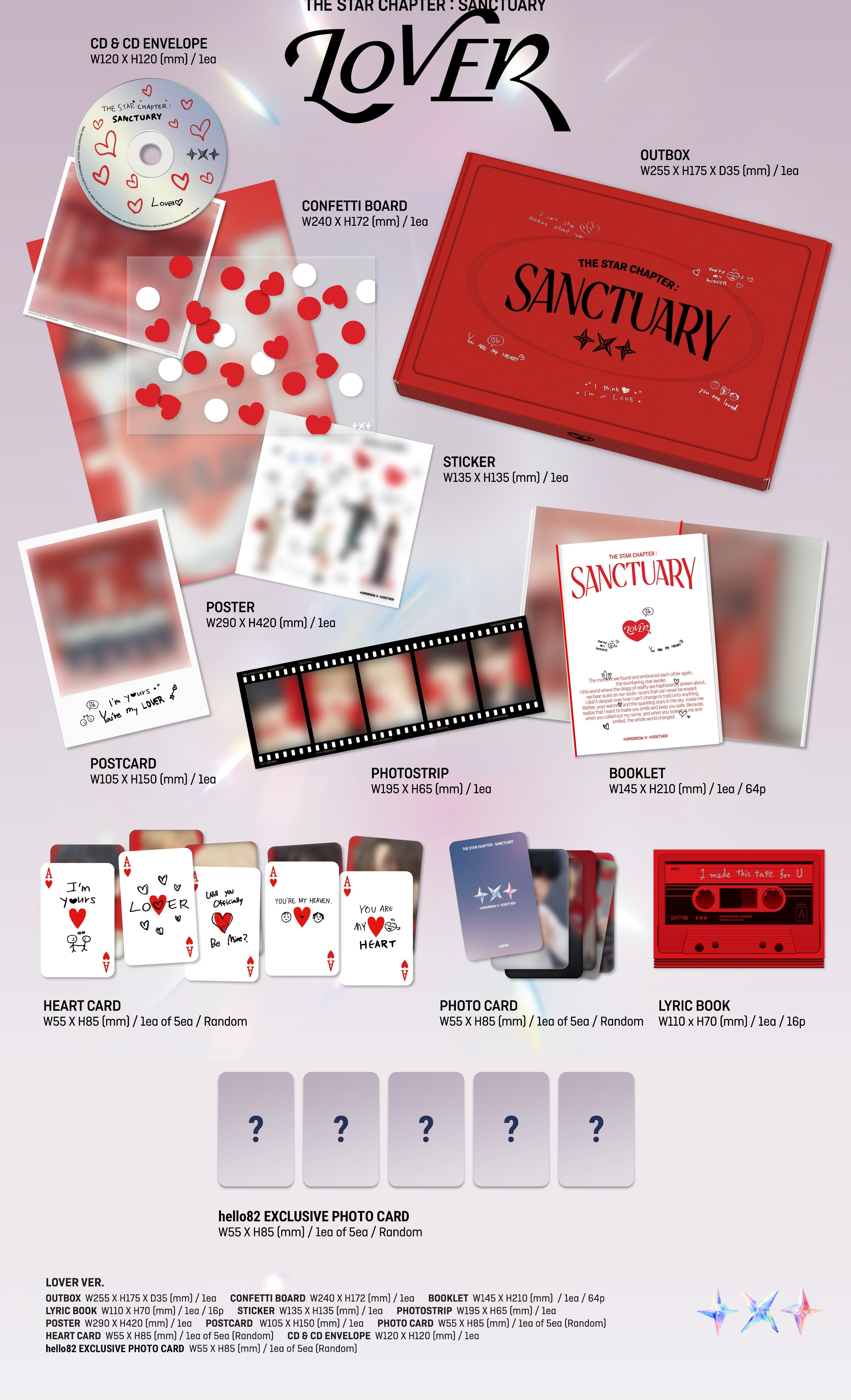 Kai Media [hello82 Exclusive] TXT - The Dream Chapter: Sanctuary Lover Kawaii Gifts 198704171383