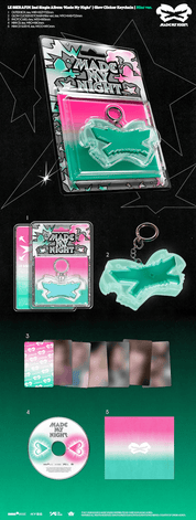 Kai Media LE SSERAFIM - 2nd Single Album 'Made My Night' (Glow Clicker Keychaim Ver.) [ONE PER PERSON] Kawaii Gifts