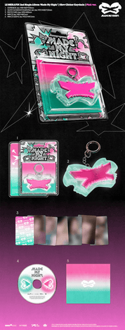 Kai Media LE SSERAFIM - 2nd Single Album 'Made My Night' (Glow Clicker Keychaim Ver.) [ONE PER PERSON] Kawaii Gifts