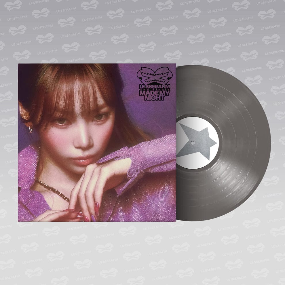 Kai Media LE SSERAFIM - 2nd Single Album 'Made My Night' (Vinyl Ver.) [ONE PER PERSON] Chic Silver Kawaii Gifts