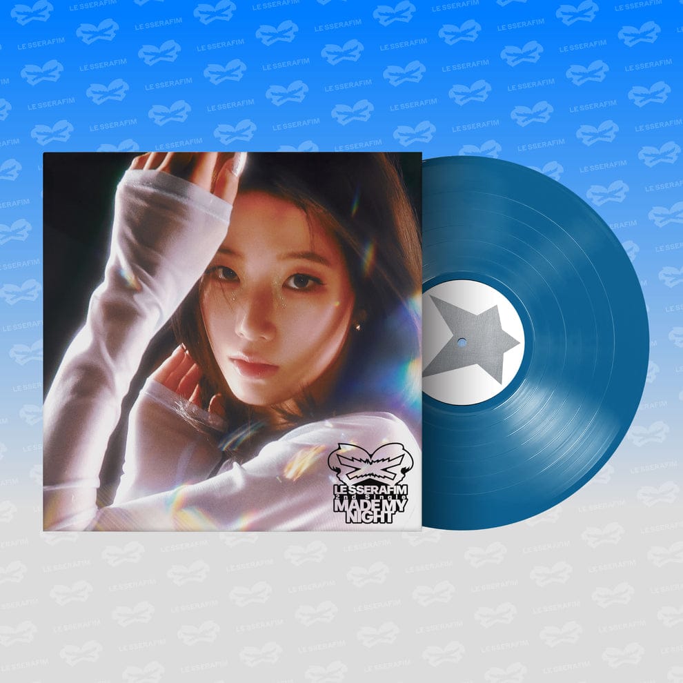 Kai Media LE SSERAFIM - 2nd Single Album 'Made My Night' (Vinyl Ver.) [ONE PER PERSON] Sky Blue Kawaii Gifts