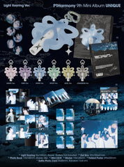 Kai Media P1Harmony - Unique (9th Mini Album) Light Keyring Ver. Kawaii Gifts