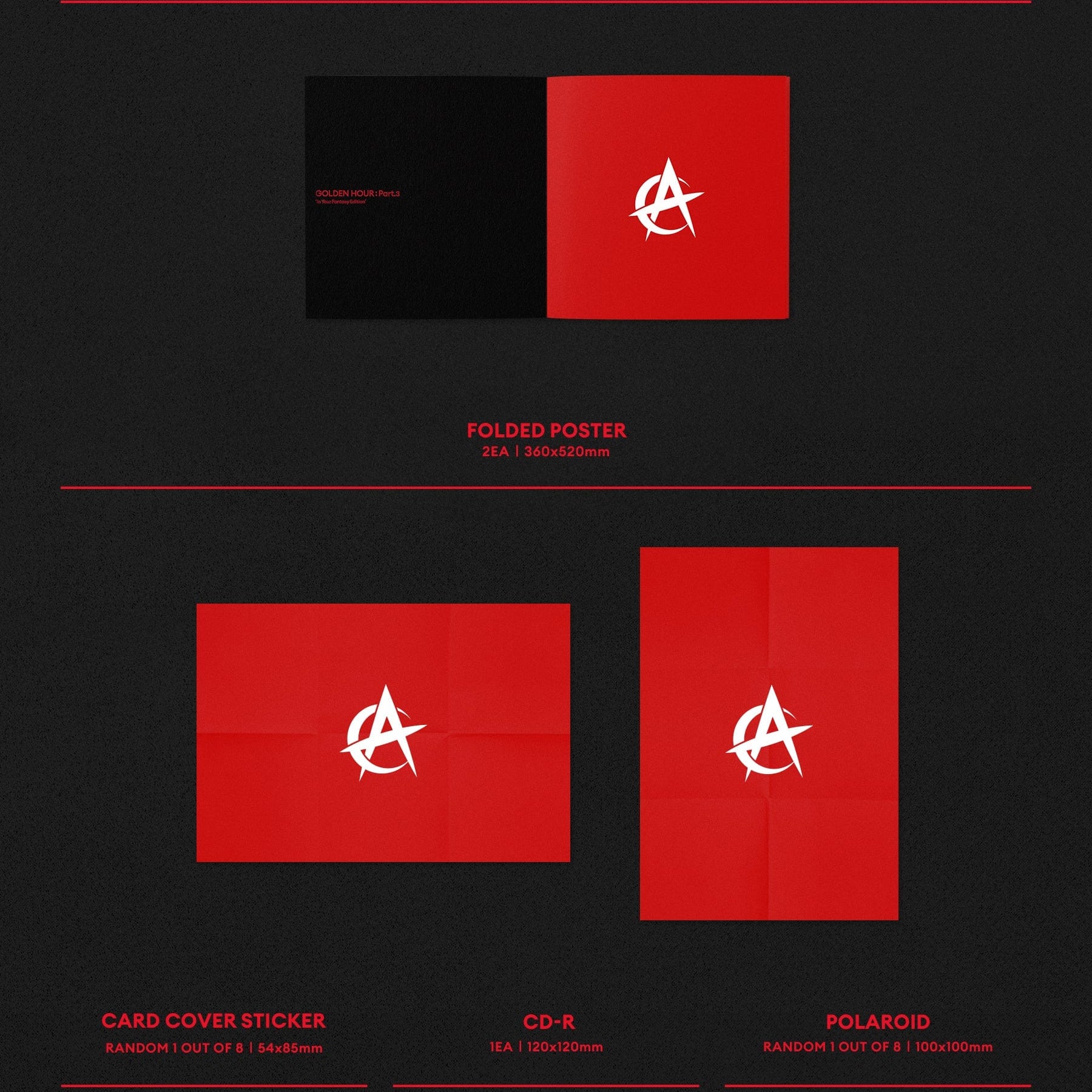 Kai Media [Pop-Up Exclusive] ATEEZ - GOLDEN HOUR : Part.3 'In Your Fantasy' Kawaii Gifts 810141855427