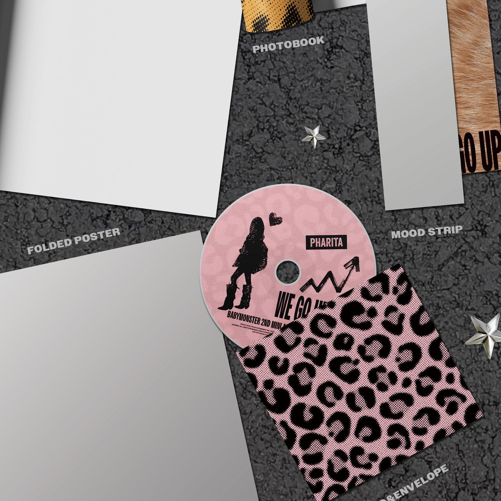 Kai Media [Pop-Up Exclusive] BABYMONSTER - We Go Up (2nd Mini Album) (Pattern Ver.) Kawaii Gifts