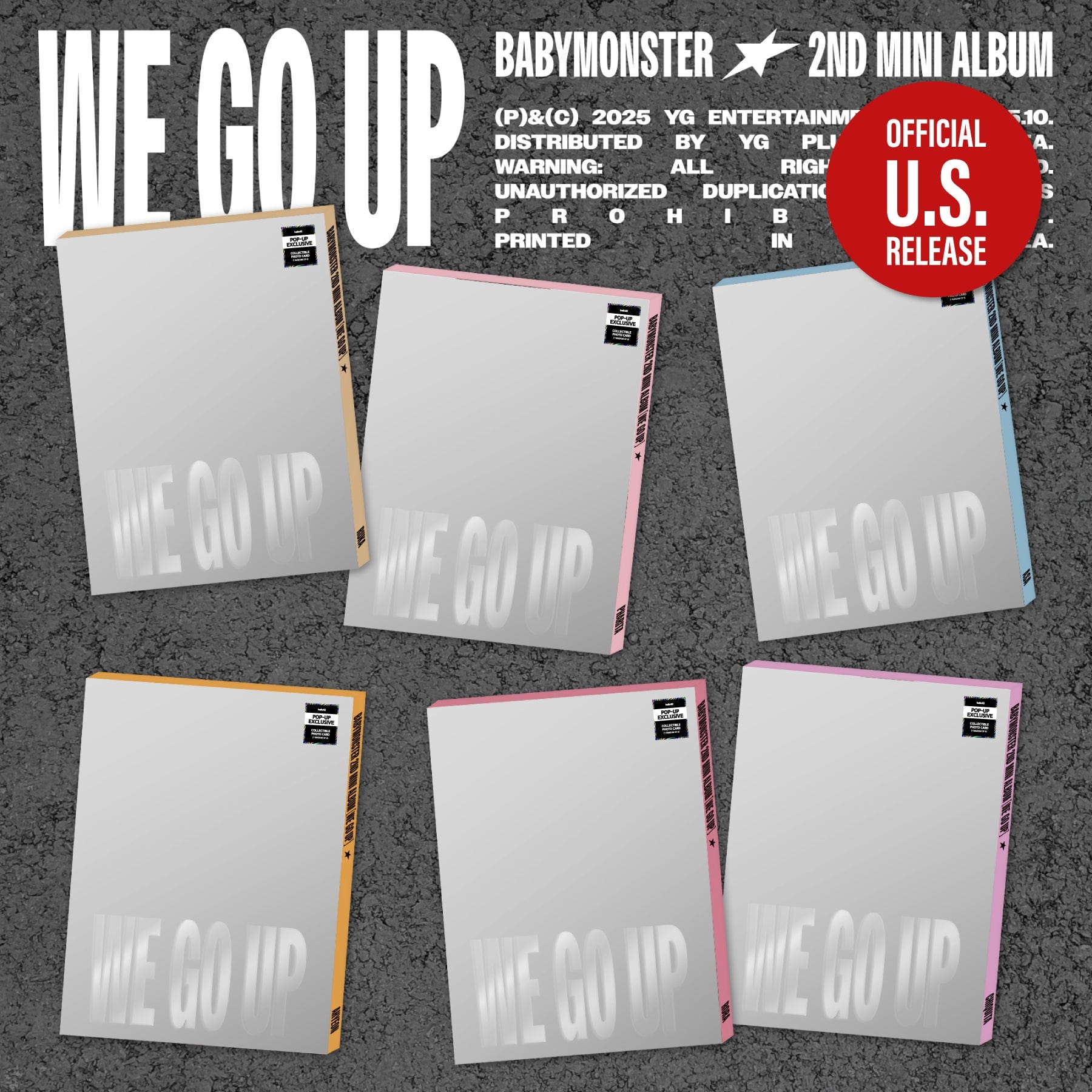 Kai Media [Pop-Up Exclusive] BABYMONSTER - We Go Up (2nd Mini Album) (Pattern Ver.) Kawaii Gifts