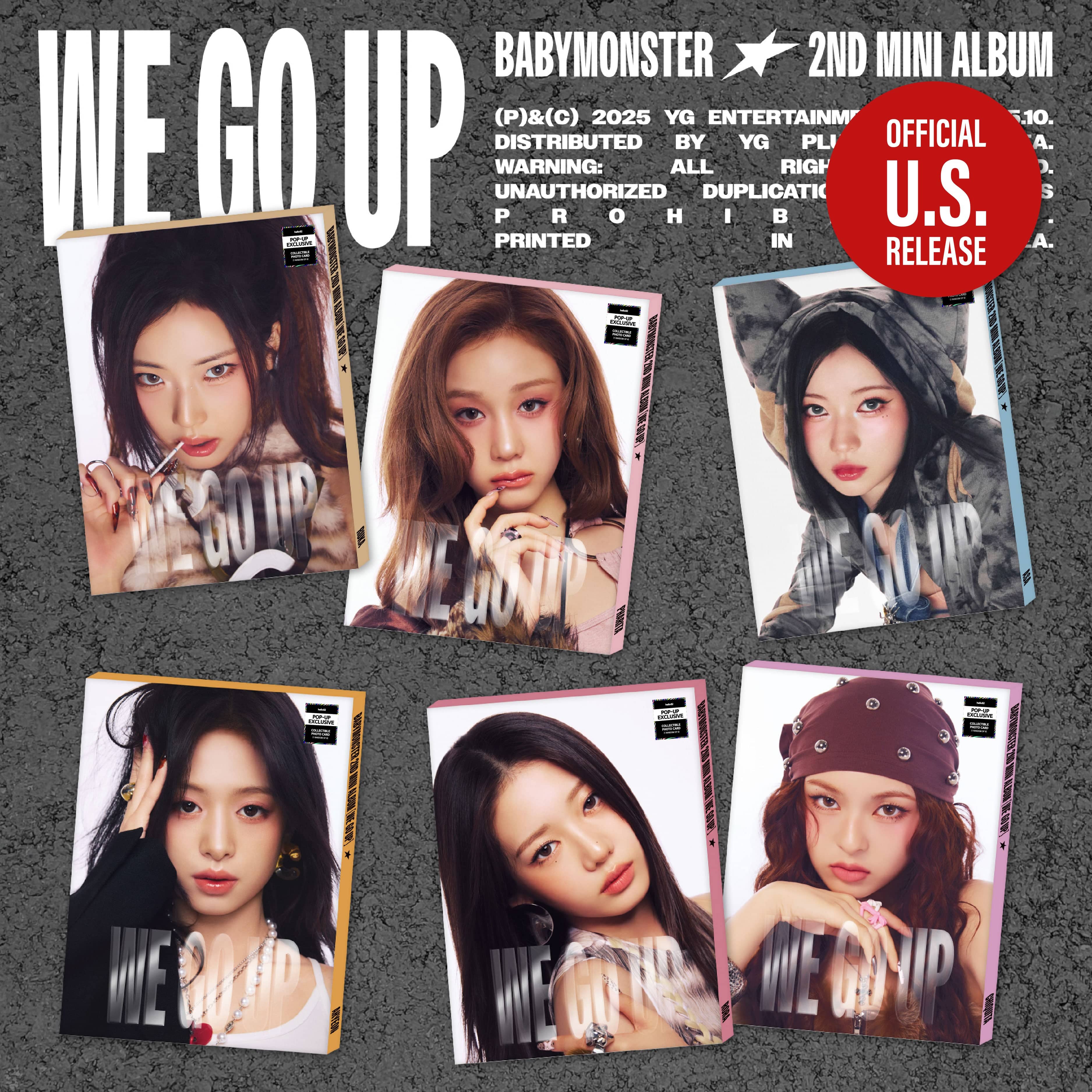 Kai Media [Pop-Up Exclusive] BABYMONSTER - We Go Up (2nd Mini Album) (Pattern Ver.) Kawaii Gifts