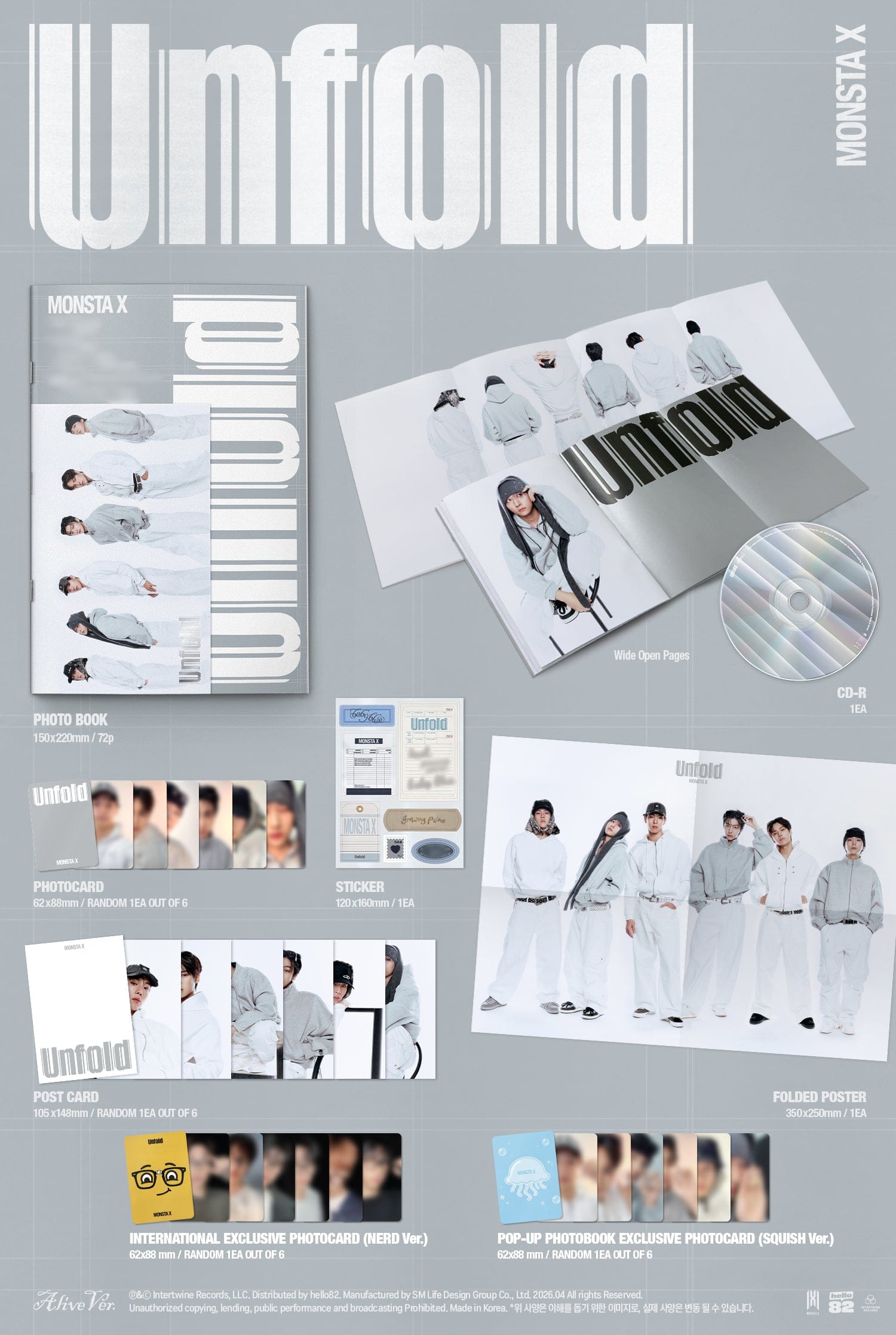 Kai Media [Pop-Up Exclusive] MONSTA X - Unfold Kawaii Gifts