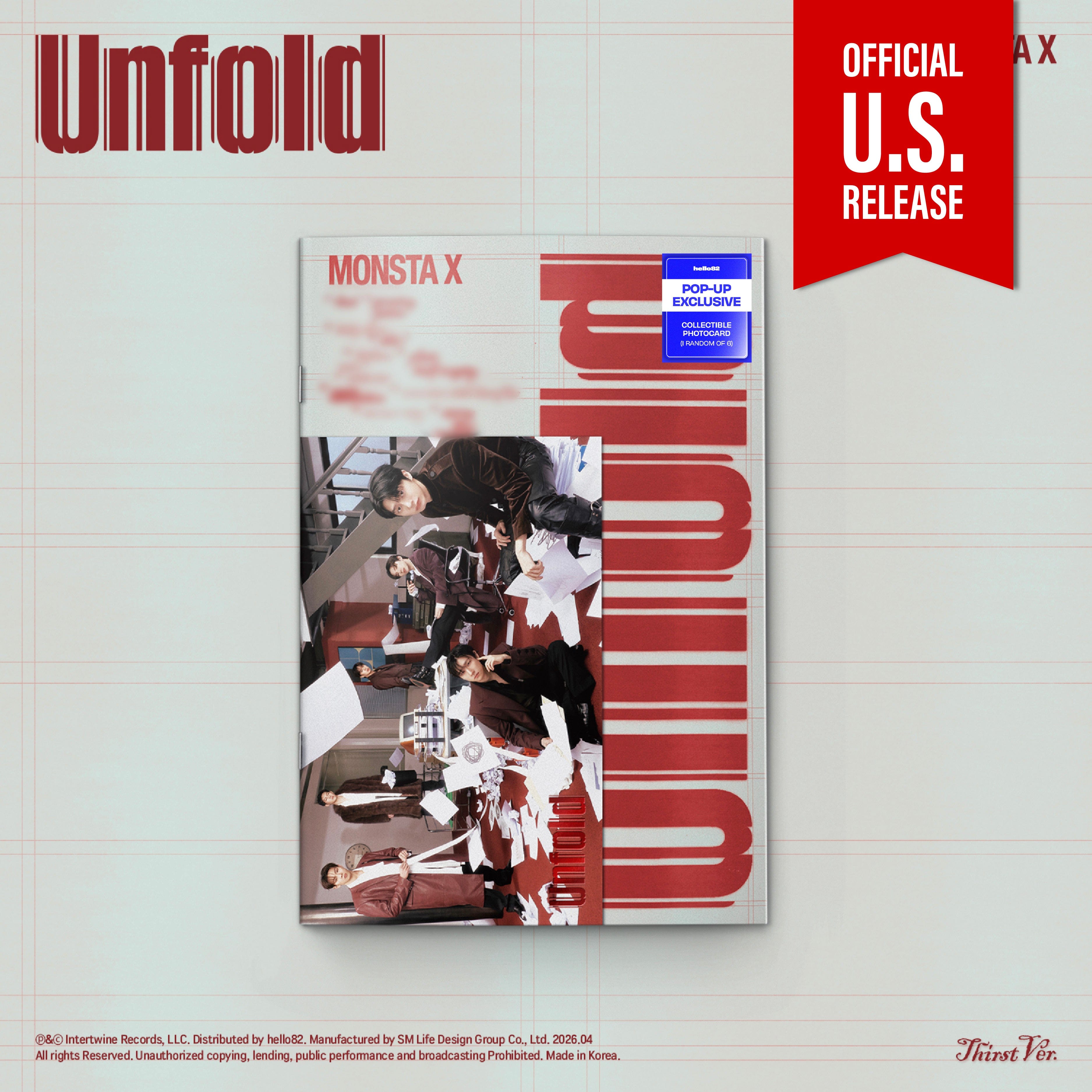 Kai Media [Pop-Up Exclusive] MONSTA X - Unfold Thirst Kawaii Gifts