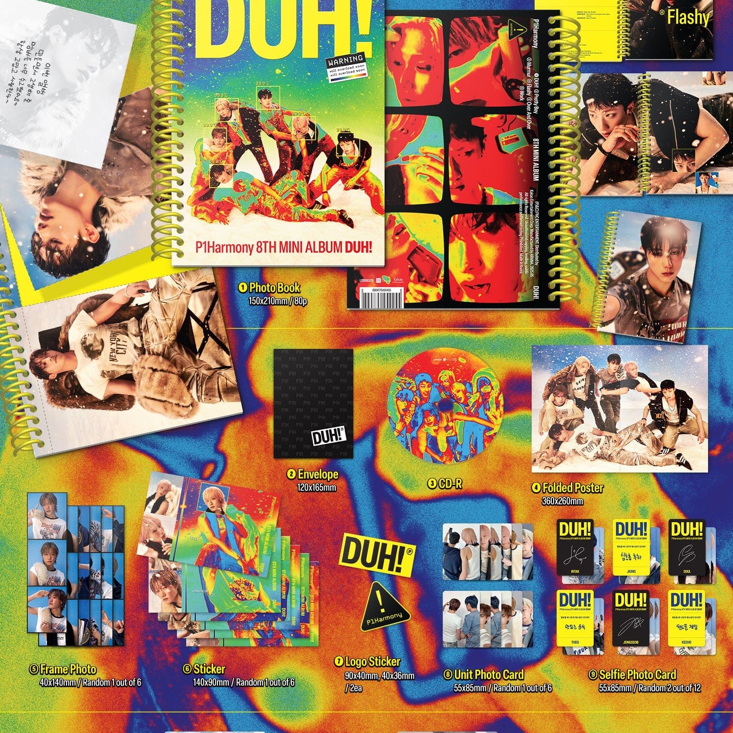 Kai Media [Pop-Up Exclusive] P1Harmony - Duh! (8th Mini Album) U Kawaii Gifts