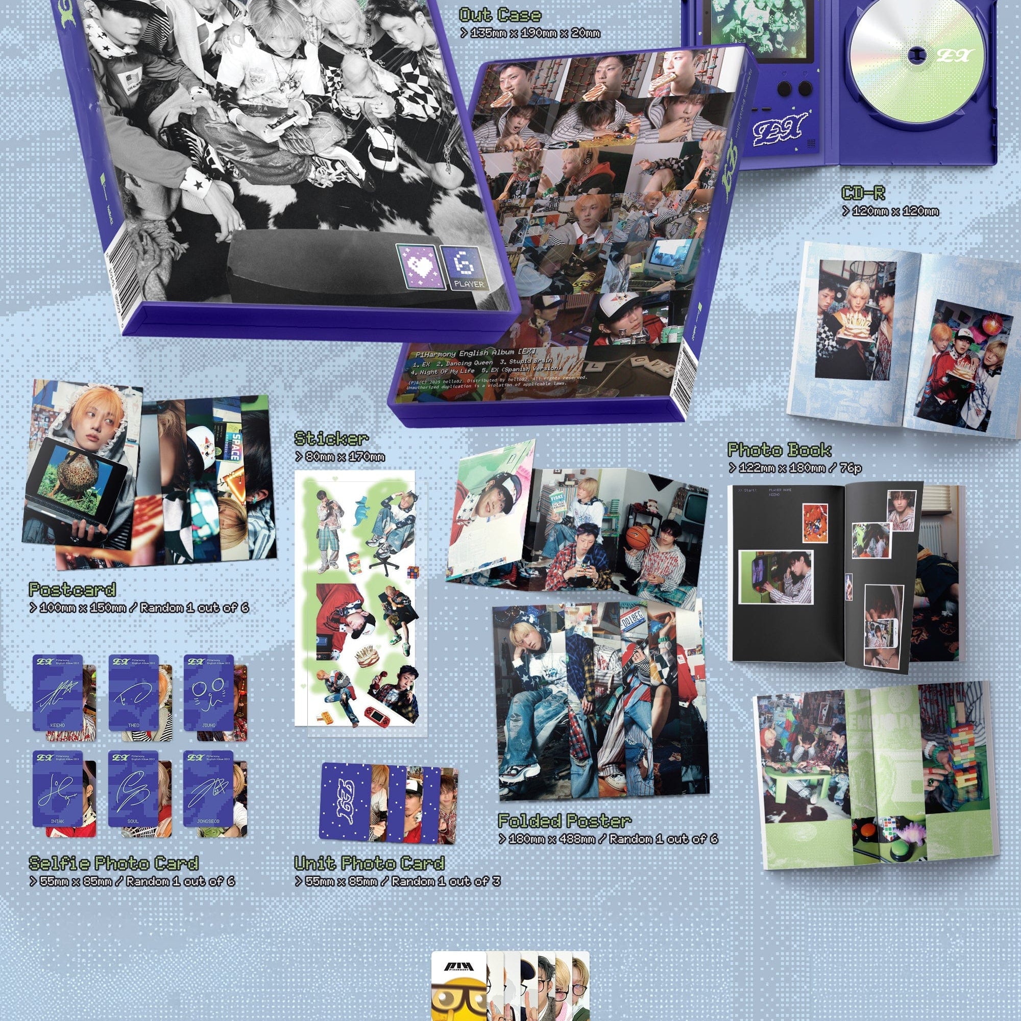 Kai Media [Pop-Up Exclusive] P1Harmony - EX (1st English Album) Kawaii Gifts