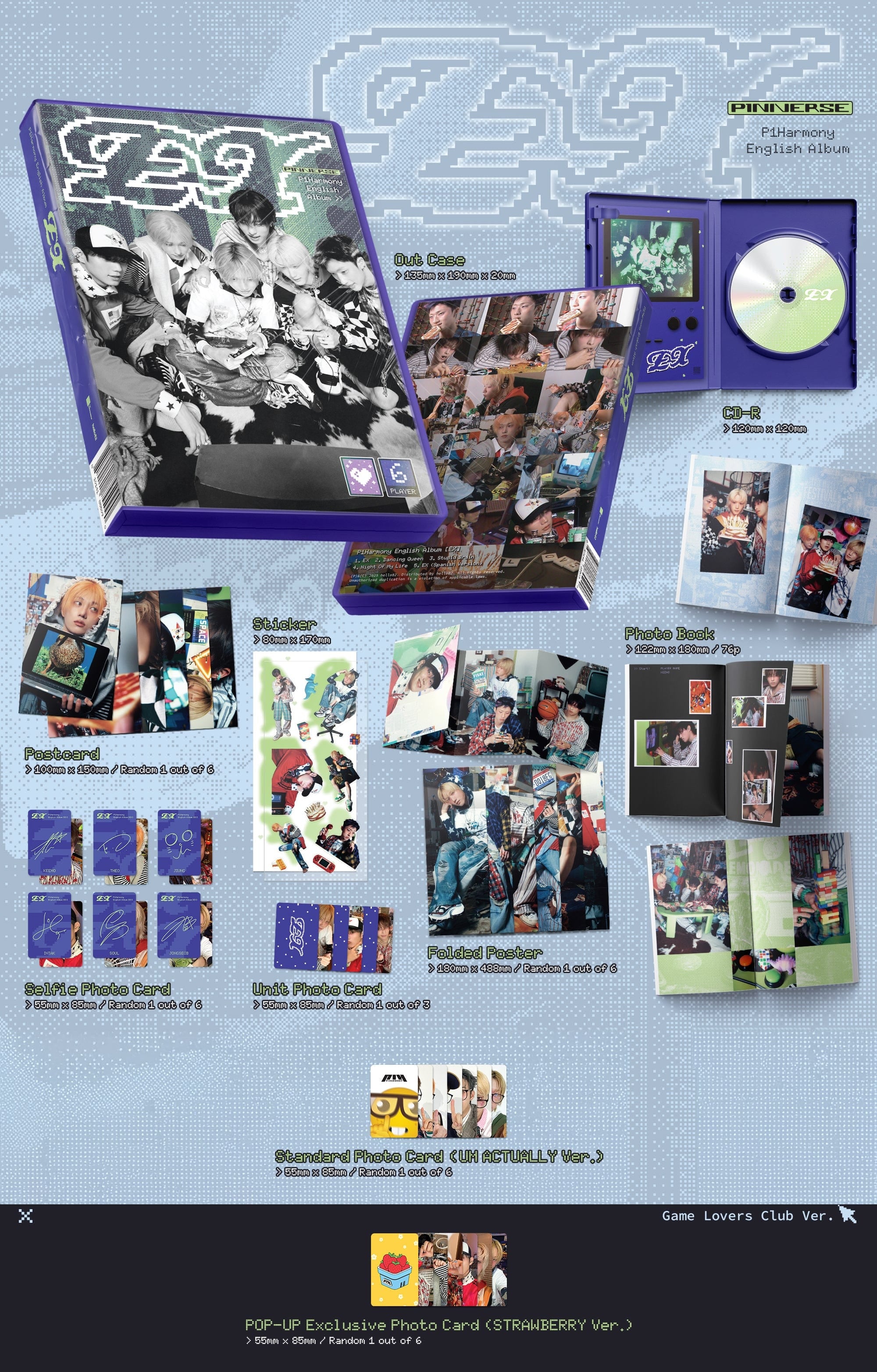 Kai Media [Pop-Up Exclusive] P1Harmony - EX (1st English Album) Kawaii Gifts