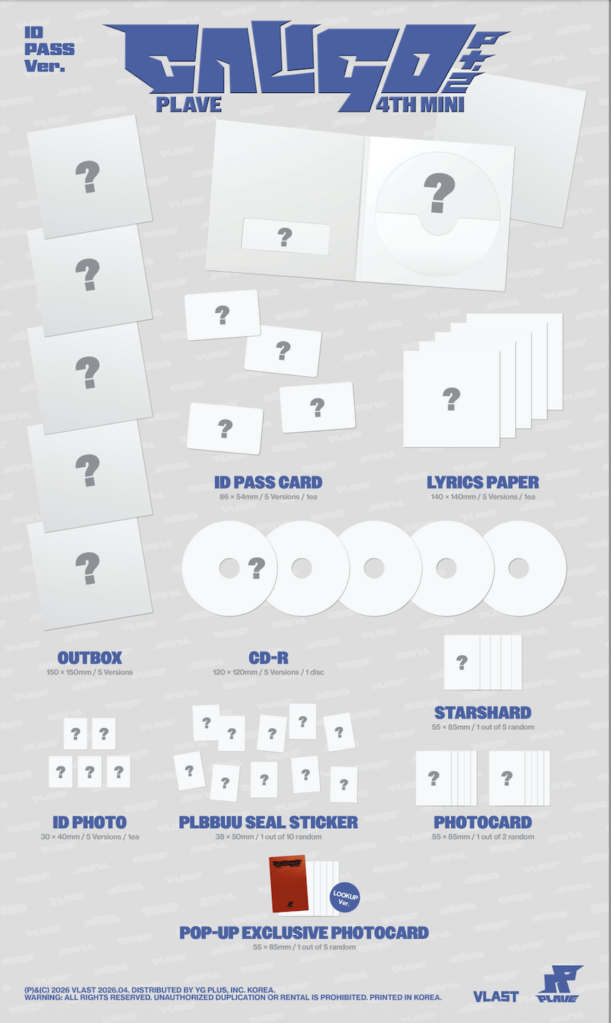 Kai Media [Pop-Up Exclusive] PLAVE - Caligo Pt.2 (ID PASS Ver.) Kawaii Gifts