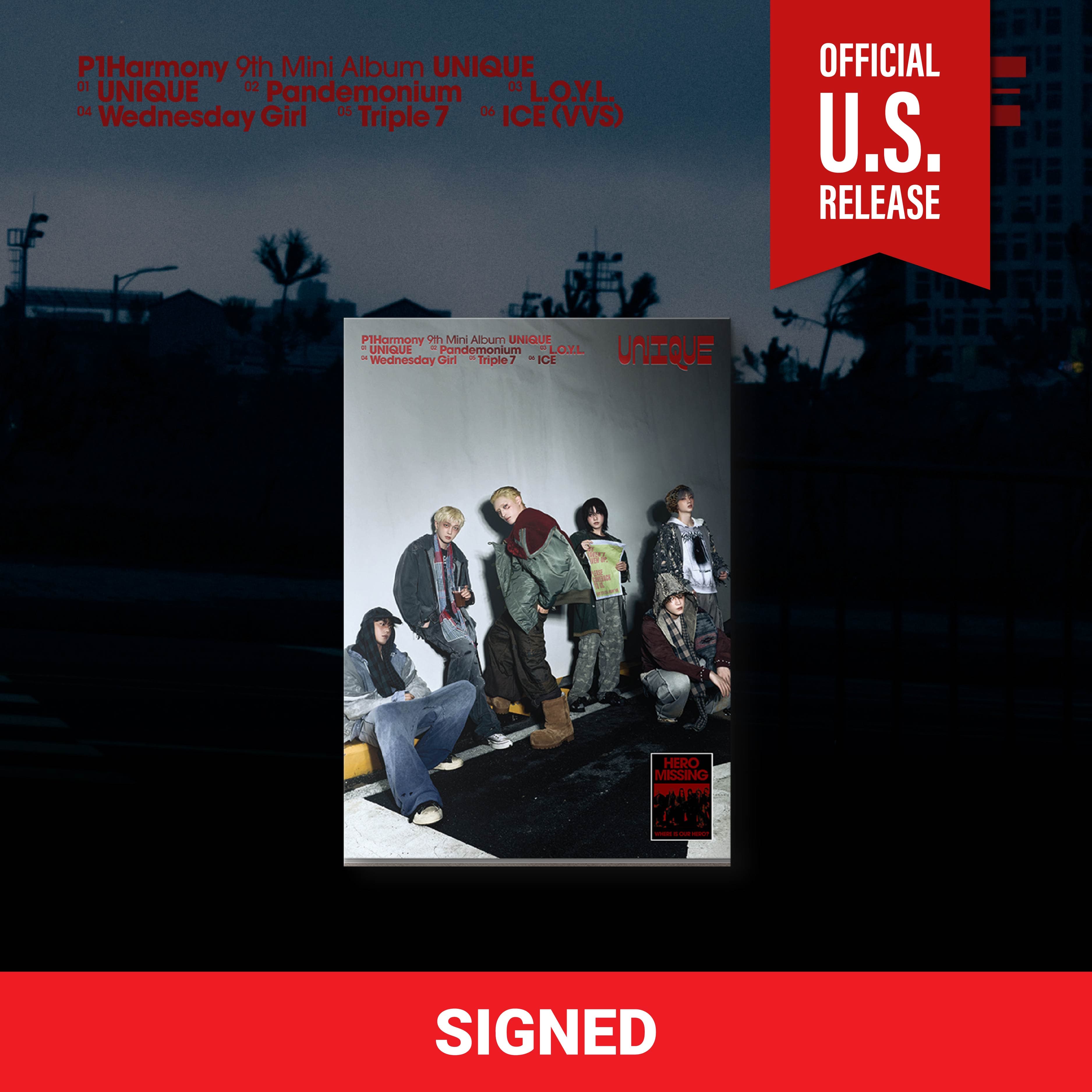 Kai Media [SIGNED] P1Harmony - Unique (9th Mini Album) Photobook Ver. A Kawaii Gifts