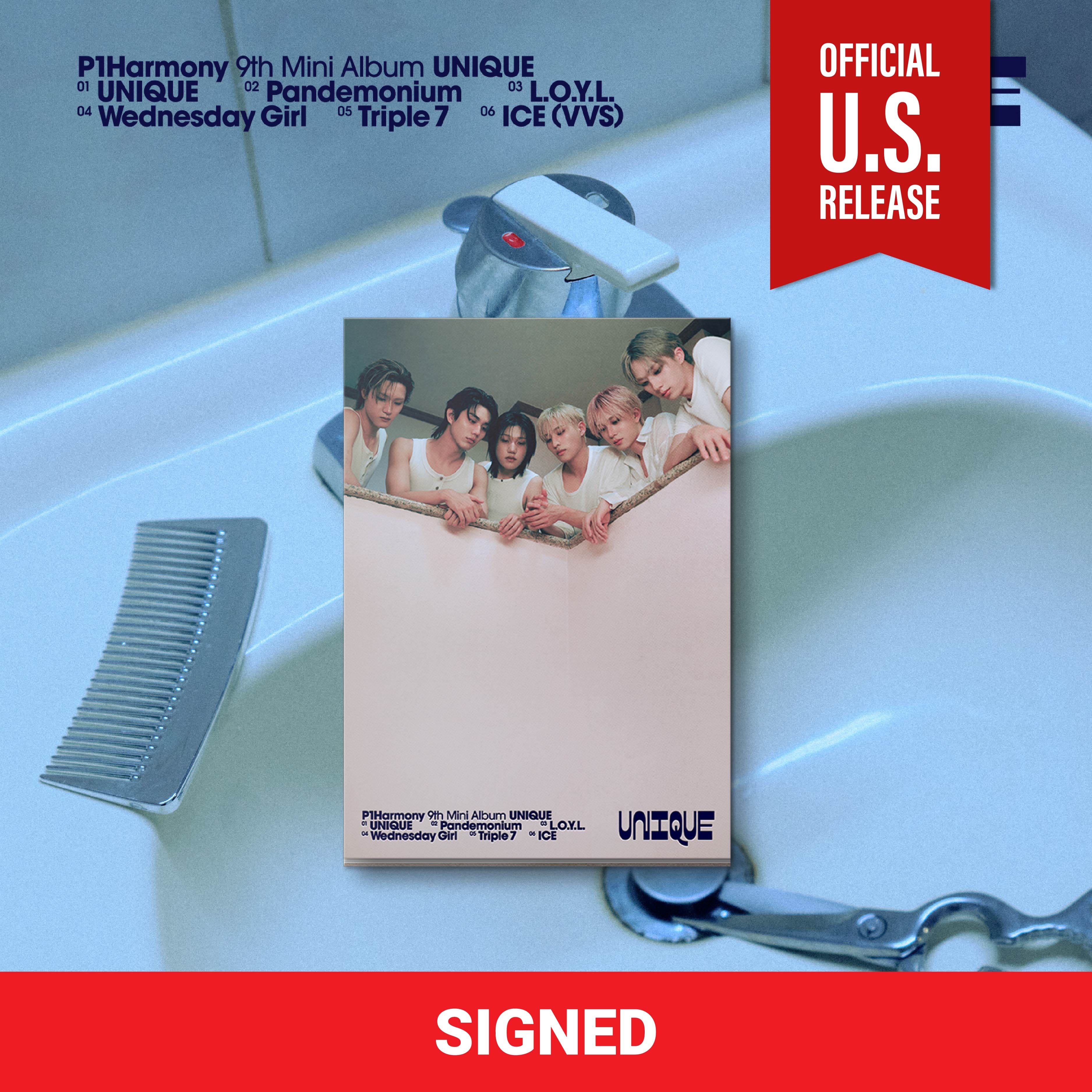 Kai Media [SIGNED] P1Harmony - Unique (9th Mini Album) Photobook Ver. B Kawaii Gifts