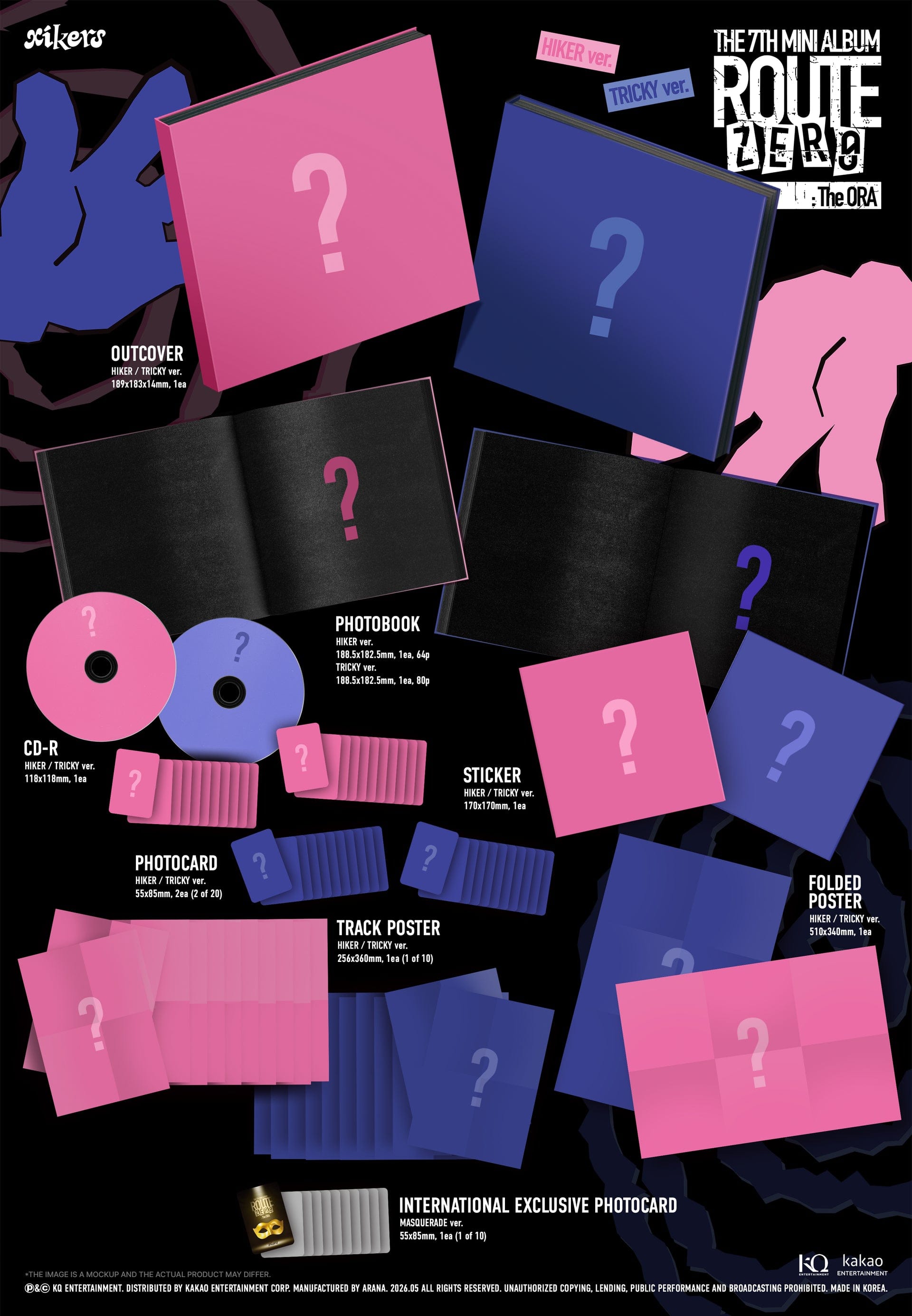 Kai Media [SIGNED] xikers - 7th Mini Album [Route Zero: The Ora] Kawaii Gifts