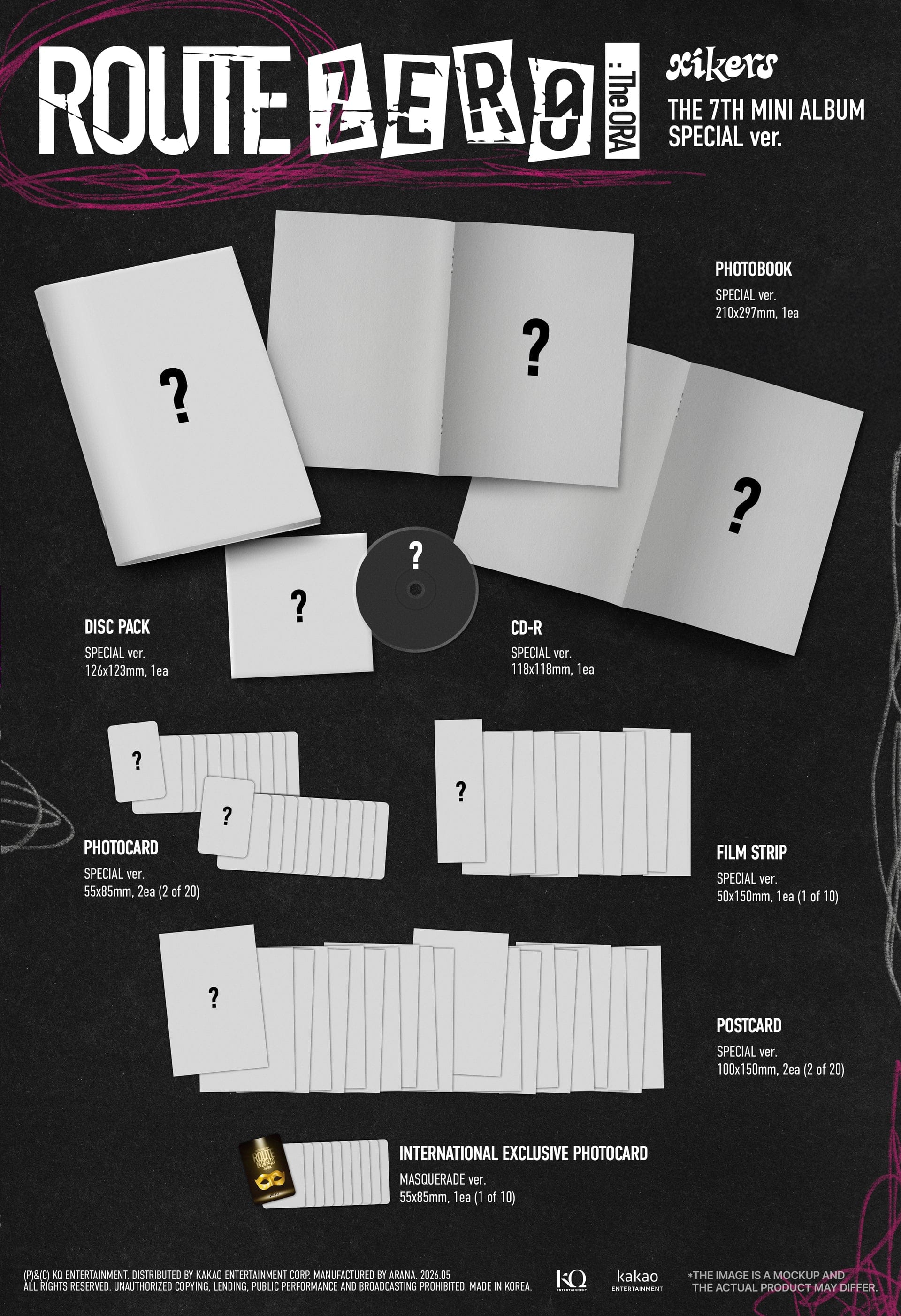 Kai Media [SIGNED] xikers - 7th Mini Album [Route Zero: The Ora] (Special Ver.) Kawaii Gifts