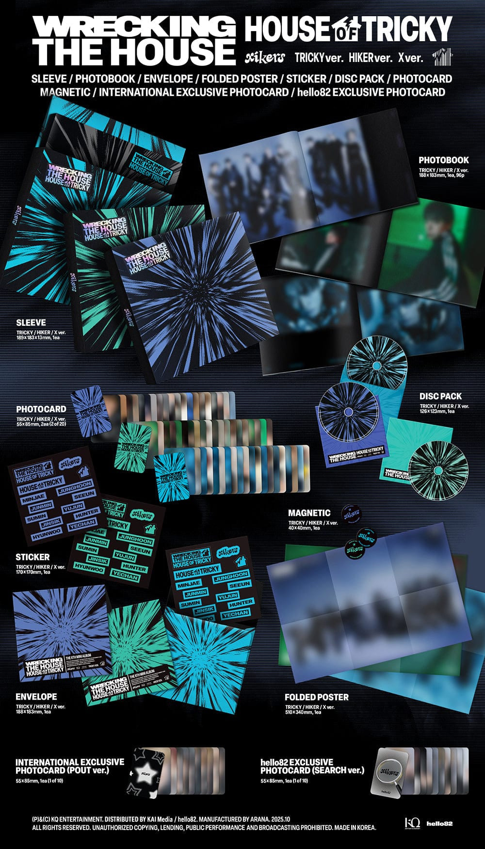 Kai Media [SIGNED] xikers - House of Tricky : Wrecking the House Kawaii Gifts