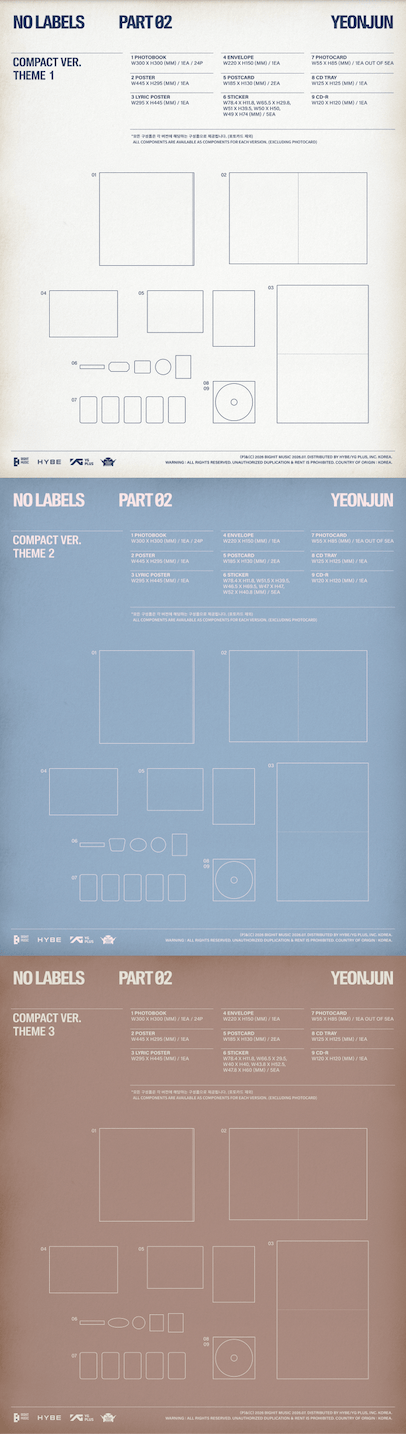 Kai Media [SIGNED] Yeonjun - No Labels: Part 02 (Compact Ver.) Kawaii Gifts