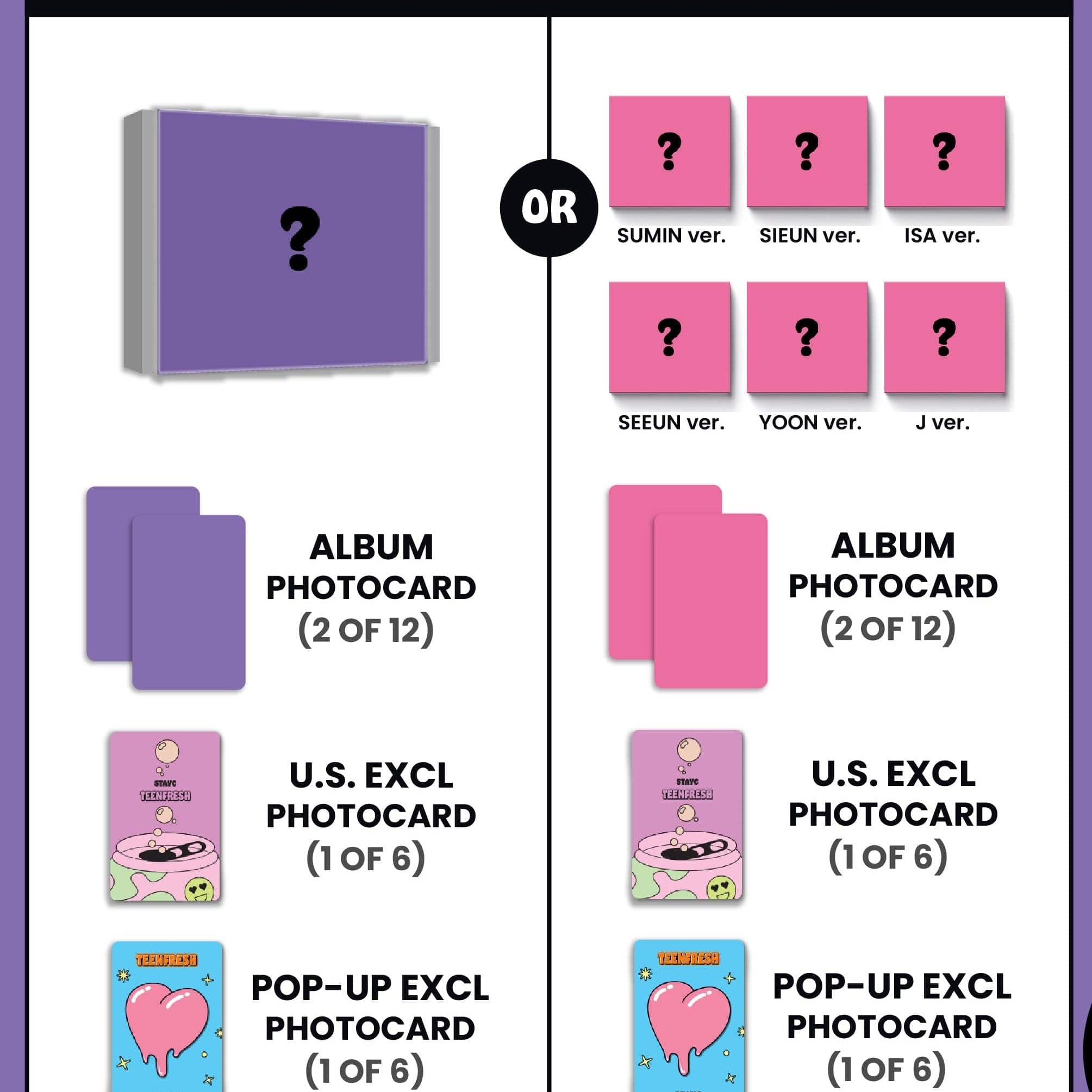 Kai Media STAYC Teenfresh [POP-UP Exclusive] Photobook vs. Kawaii Gifts