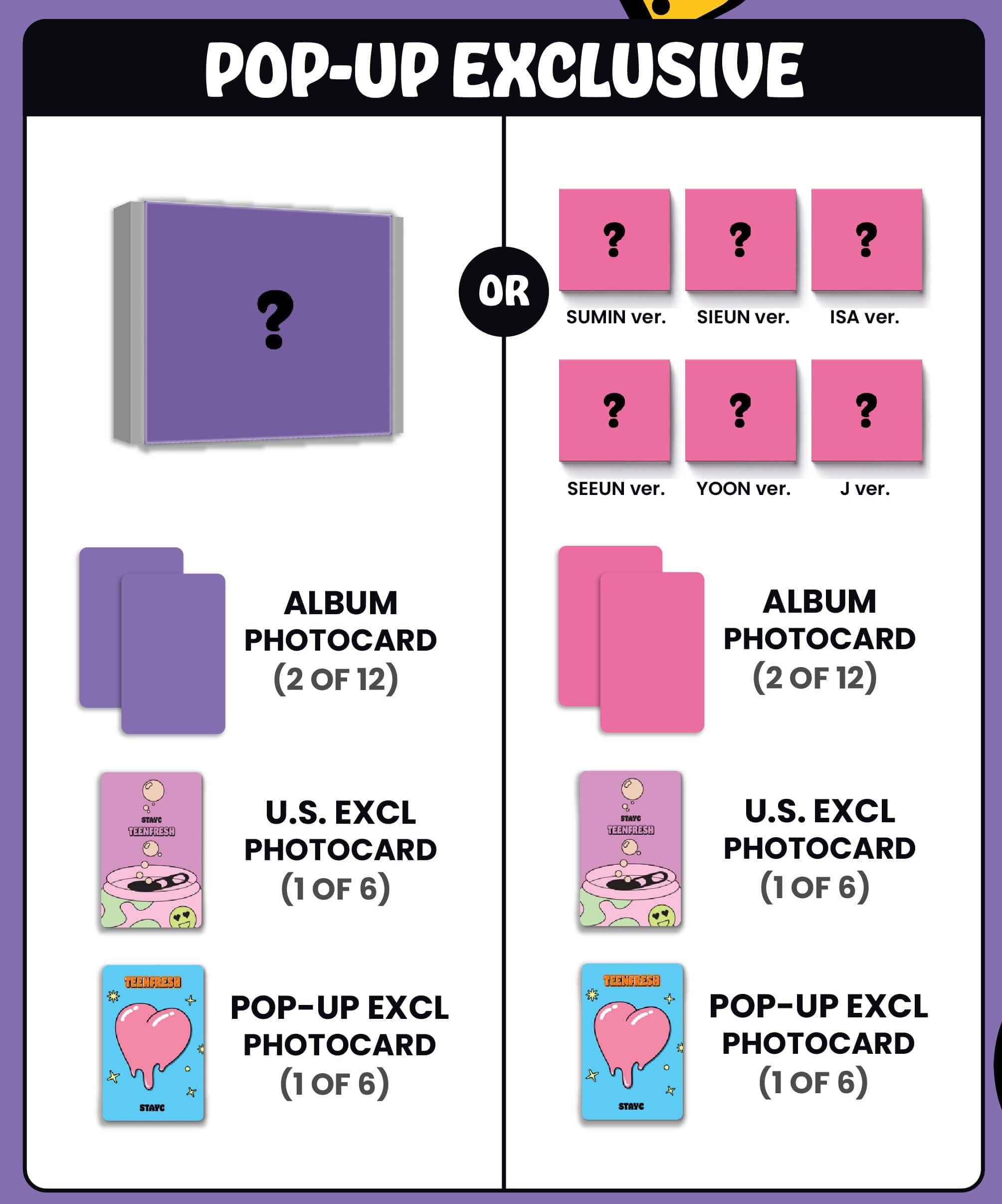 Kai Media STAYC Teenfresh [POP-UP Exclusive] Photobook vs. Kawaii Gifts