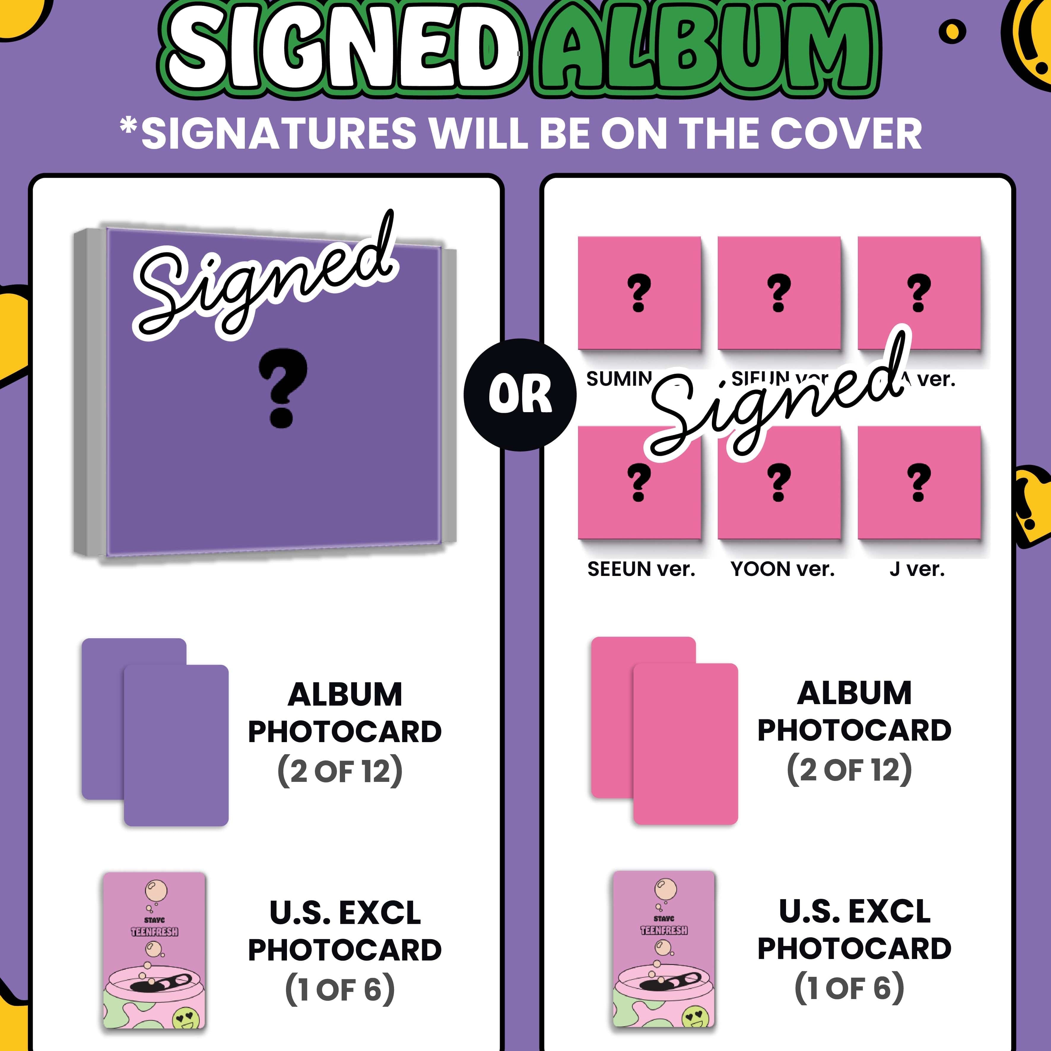 Kai Media STAYC Teenfresh [SIGNED] Digipak vs. Kawaii Gifts 810141850200